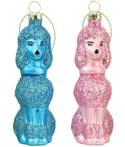 5575 GLASSCHMUCK POODLE S/6